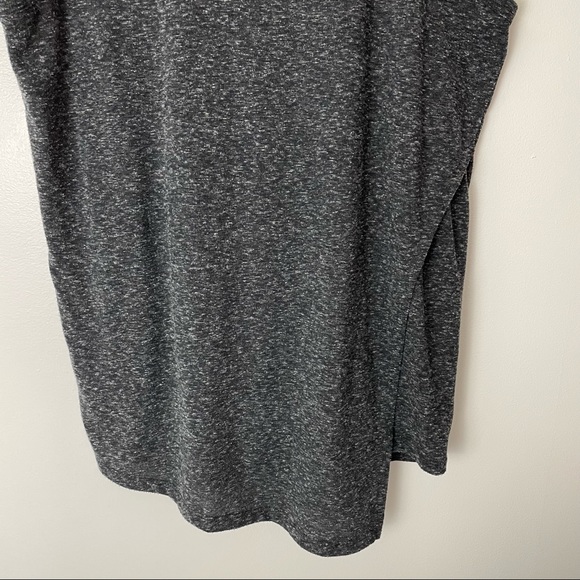 ATHLETA Dark Gray Heathered Getaway Tank Size Small Asymmetrical - Picture 3 of 8